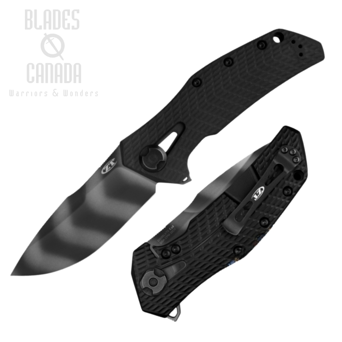Zero Tolerance 0308BLKTS Flipper Framelock Knife, CPM 20CV Tiger Stripe, G10/Titanium, 0308BLKTS